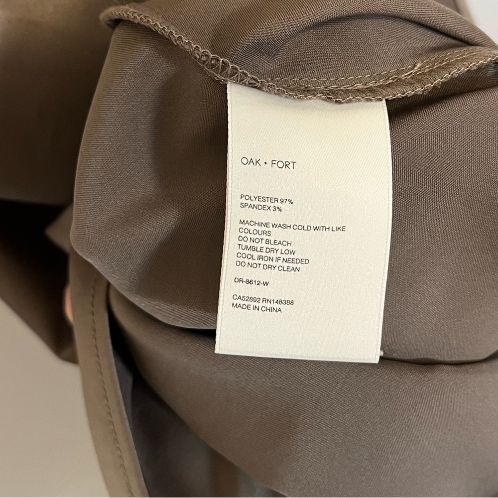 Oak & Fort Lace Up Cowl Mini Dress - Picture 8 of 9